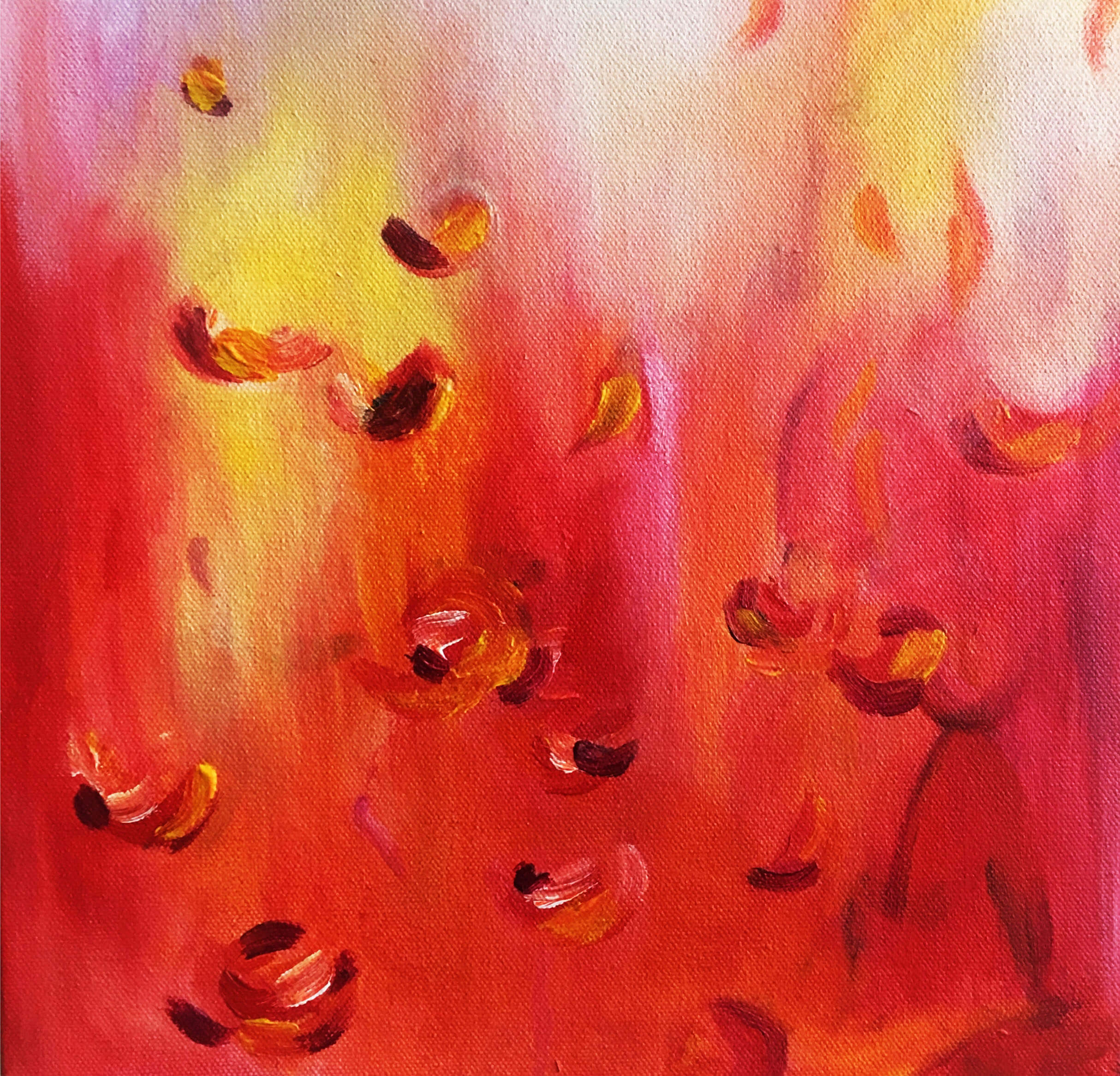 red, yellow and orange painting